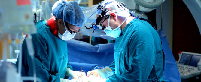 Patient undergoing surgery