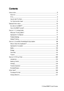 6med BMAT Workbook Contents