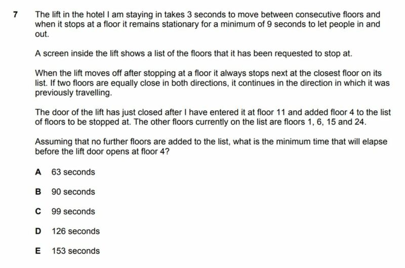 bmat section 1 problem solving